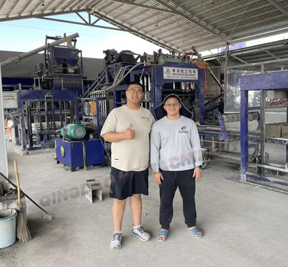 Expanding Horizons: Qingdao HF Machinery Co., Ltd Sales Manager William Visits Philippine Customers, Explores Philippine block machine Market, and Provides After-sales Service